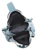 Lucca Baldi Leren handtas "Vinci" lichtblauw - (B)33 x (H)28 x (D)13 cm