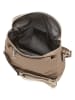 Lucca Baldi Leder-Umhängetasche "Favara" in Taupe - (B)24 x (H)19 x (T)7 cm
