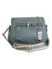 Lucca Baldi Leder-Umhängetasche "Favara" in Hellblau - (B)24 x (H)19 x (T)7 cm