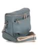 Lucca Baldi Leder-Umhängetasche "Favara" in Hellblau - (B)24 x (H)19 x (T)7 cm