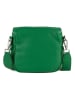 Lucca Baldi Leder-Umhängetasche "Favara" in Grün - (B)24 x (H)19 x (T)7 cm