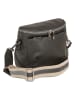 Lucca Baldi Leren schoudertas "Favara" antraciet - (B)24 x (H)19 x (D)7 cm