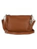 Lucca Baldi Leder-Umhängetasche "Melfi" in Camel - (B)26 x (H)19 x (T)9 cm