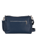 Lucca Baldi Leder-Umhängetasche "Melfi" in Dunkelblau - (B)26 x (H)19 x (T)9 cm