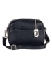 Lucca Baldi Leder-Umhängetasche "Cascina" in Dunkelblau - (B)22 x (H)18 x (T)9 cm