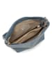 Lucca Baldi Leder-Schultertasche "Trapani" in Hellblau - (B)33 x (H)25 x (T)14 cm