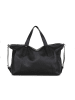 Lucca Baldi Leren handtas "Chieti" zwart - (B)50 x (H)30 x (D)16 cm