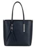 Lia Biassoni Leren schoudertas "Mallero" donkerblauw - (B)32 x (H)30 x (D)12 cm