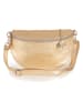 Lia Biassoni Leren borstbuidel "Scaffaiolo" goudkleurig - (B)31 x (H)20 x (D)1 cm