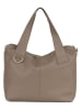 Lia Biassoni Leren schoudertas "Calabritto" taupe - (B)37 x (H)29 x (D)12 cm