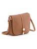 Pia Sassi Leren schoudertas "Monte Avella" camel - (B)25 x (H)23 x (D)7 cm