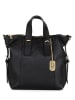 Anna Morellini Leren shopper "Loggia" zwart - (B)50 x (H)30 x (D)16 cm