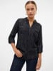Vero Moda Bluse in Schwarz/ Silber