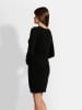 Just Cashmere Kasjmieren jurk "Tracy" zwart