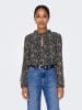 ONLY Blouse zwart/lichtgrijs