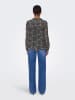 ONLY Blouse zwart/lichtgrijs