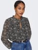 ONLY Blouse zwart/lichtgrijs