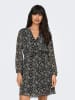 ONLY Kleid in Schwarz/ Hellgrau