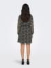 ONLY Kleid in Schwarz/ Hellgrau