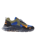 Vingino Leren sneakers "Fabian" kaki/blauw