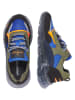 Vingino Leren sneakers "Fabian" kaki/blauw