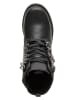 Vingino Leder-Boots "Amanda" in Schwarz