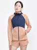 Craft Trainingsjacke in Beige/ Dunkelblau