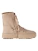 Moon Boot Leren winterboots "Mtrack Lace" beige