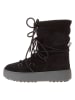 Moon Boot Leder-Winterboots "Ltrack" in Schwarz