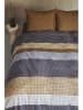 Beddinghouse Flanellen beddengoedset "Juno" grijs/beige/lichtbruin