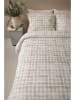 Beddinghouse Renforcé beddengoedset "Twice" beige/groen