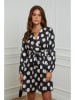 L'armoire de Suzette Kleid in Schwarz/ Weiß
