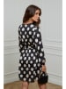 L'armoire de Suzette Kleid in Schwarz/ Weiß