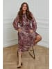 L'armoire de Suzette Kleid in Bordeaux/ Weiß