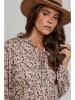 L'armoire de Suzette Bluse in Beige/ Bordeaux