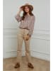 L'armoire de Suzette Bluse in Beige/ Bordeaux