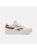 Reebok Leder-Sneakers "Club C Double Revenge" in Grau/ Rot