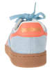 Reebok Leder-Sneakers "Club C Ground" in Hellblau/ Orange