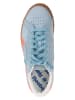 Reebok Leder-Sneakers "Club C Ground" in Hellblau/ Orange