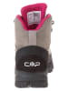 CMP Leder-Trekkingboots "Dhenieb" in Grau/ Schwarz/ Pink