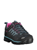 CMP Leren trekkingschoenen "Moon" antraciet/zwart/roze