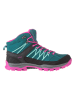 CMP Leder-Trekkingboots "Rigel Mid" in Petrol/ Pink