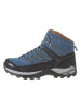 CMP Leder-Trekkingboots "Rigel Mid" in Blau/ Schwarz