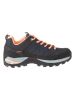 CMP Leder-Trekkingschuhe "Rigel Low" in Anthrazit/ Orange