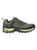 CMP Leder-Trekkingschuhe "Rigel Low" in Khaki/ Schwarz/ Gelb