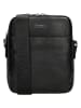 Wojas Leder-Umhängetasche in Schwarz - (B)23 x (H)19 x (T)5 cm