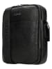 Wojas Leder-Umhängetasche in Schwarz - (B)23 x (H)19 x (T)5 cm