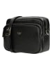 Wojas Leder-Umhängetasche in Schwarz - (B)18 x (H)13 x (T)6,5 cm