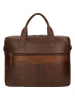Wojas Leder-Laptoptasche in Braun - (B)38 x (H)29 x (T)7 cm