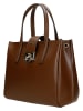 Wojas Leder-Henkeltasche in Braun - (B)24 x (H)20 x (T)12 cm